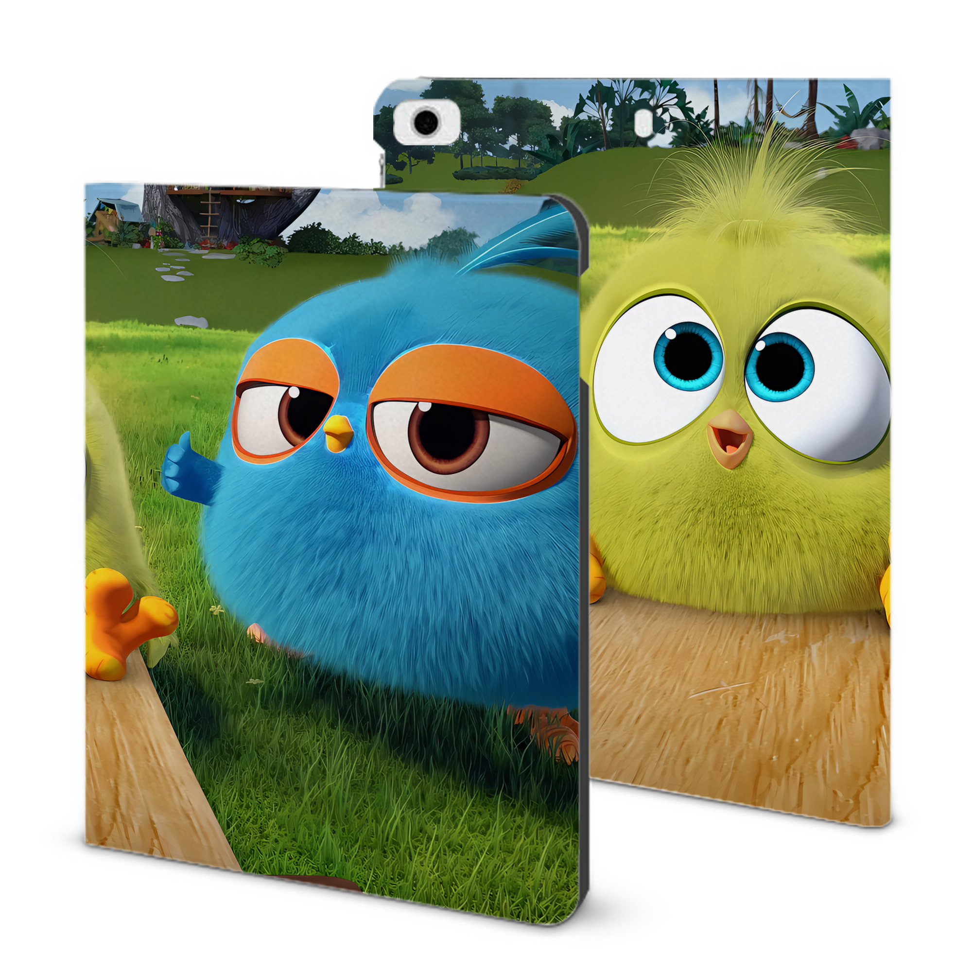 （画像用） Angry Birds アングリーバード IPad ケース ブック型 PUレザー TPU 耐衝撃 軽量 薄型 ペン収納なし 全面保護 IPad 各モデル対応